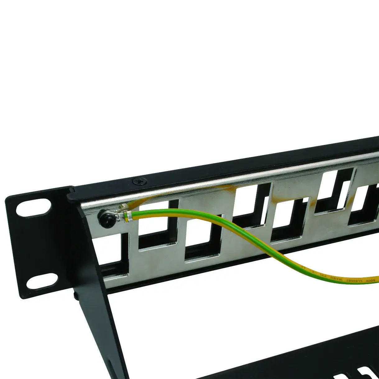4Cabling 1RU 24 Port Shielded Patch Panel | Unloaded