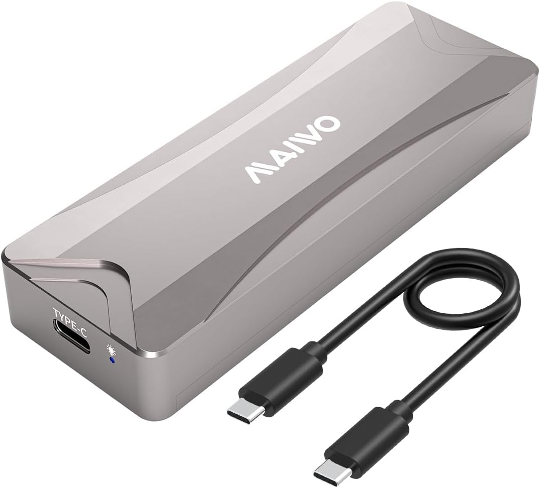 MAIWO K1702 Mac-Book SSD Enclosure, M.2 Enclosure for 12+16 PIN Apple Flash SSDs,USB3.2 GEN2x2 20Gbps M.2 Reader Compatible with MacBook Pro/Air Mac Pro from 2013 to 2017(Only for 12+16Pin AHCI SSD)