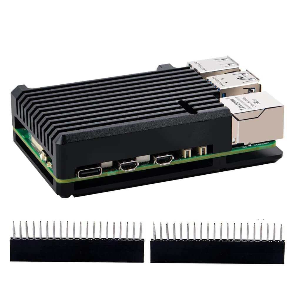 Heatsink Case for Raspberry Pi 5, Pi 5 Aluminum Alloy Armor Case, Pi 5 Passive Cooling Case for Raspberry Pi 5 4GB/8GB (Raspberry Pi NOT Included)