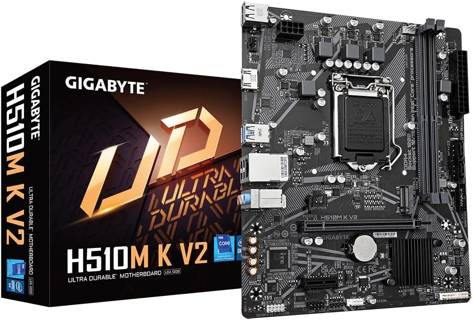 Gigabyte Intel H510m k v2 Micro ATX LGA1200 Motherboard