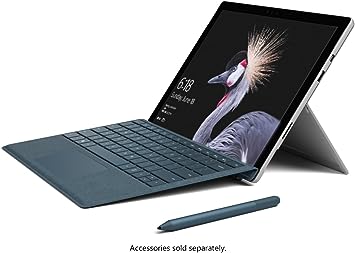 Microsoft Surface Pro 5 1796 Windows 10 Intel I7 (I7-7660U) 8gb RAM 256 GB SSD with keyboard- Refurbished Laptop