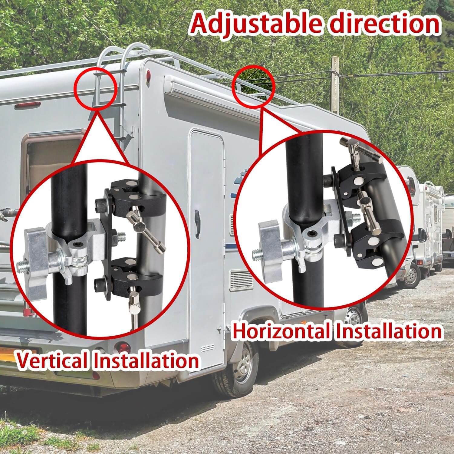 Starlink Mount Clamp, Aspotify Starlink Mounting Kit, Starlink Roof Mo