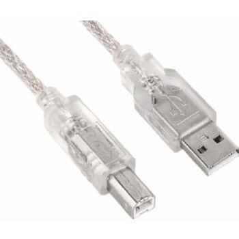 8Ware USB 2.0 Cable 3m Type A to B Male to Male Printer Cable for HP Canon Dell Brother Epson Xerox Transparent Metal Sheath UL Approvedconsumables