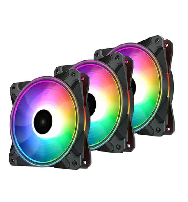 DeepCool CF120 PLUS 3 in 1 (3-Pack) Customisable Addressable RGB LED Lighting 3 PACKconsumables,FA