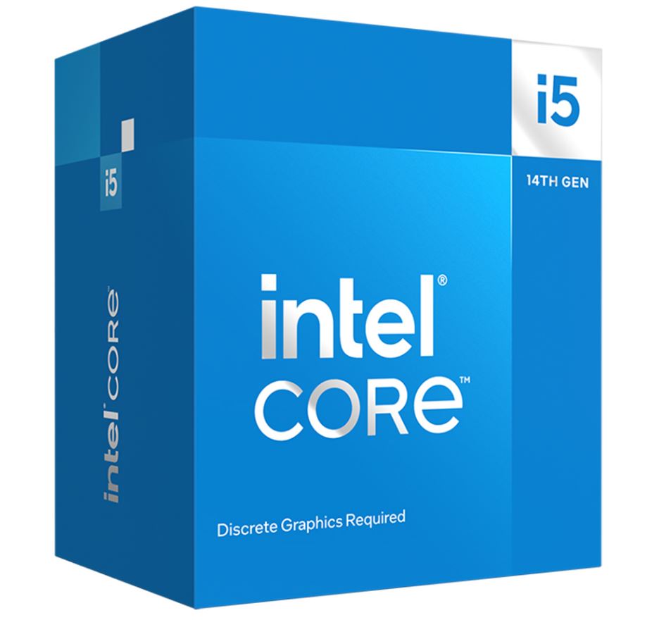 Intel i5 14400F CPU 3.5GHz (4.7GHz Turbo) 14th Gen LGA1700 10-Cores 16-Threads 29.5MB 65W Graphics Card Required Retail Raptor Lake with Fan