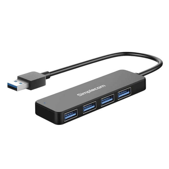 Simplecom CH342 USB 3.0 (USB 3.2 Gen 1) SuperSpeed 4 Port Hub for PC Laptopconsumables