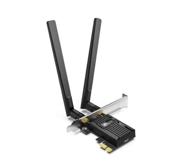 TP-Link Archer TX55E V2 AX3000 WiFi 6 Bluetooth 5.2 PCI-E Adapter, 2402Mbps@5GHz, 574Mbps@2.4GHzconsumables