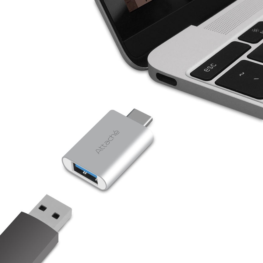 mbeat® Attach USB Type-C To USB 3.1 Adapter - Type C Male to USB 3.1 A Female - Support Apple MacBook, Google Chromebook Pixel and USB -C Device