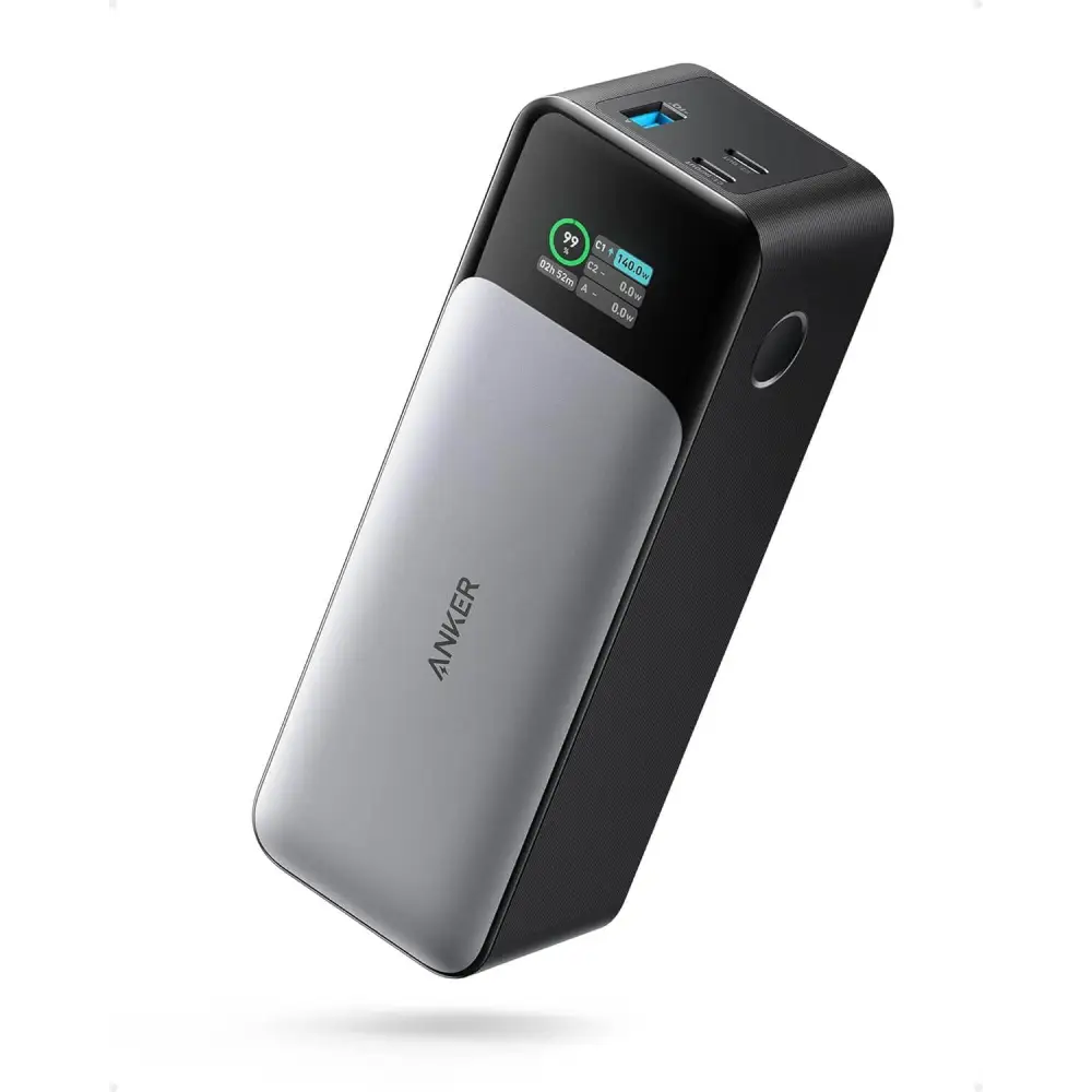 Anker 737 Power Bank 24,000mAh 3-Port Laptop Portable Charger with 140W Output Smart Digital Display Compatible iPhone