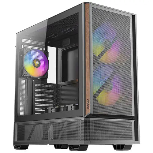 Antec P30 ARGB Mid Tower 478×222×465 mm Steel + Plastic + Wood ATX/mATX/ITX 4mm TG 2xUSB3.0 Type-C 7 slots