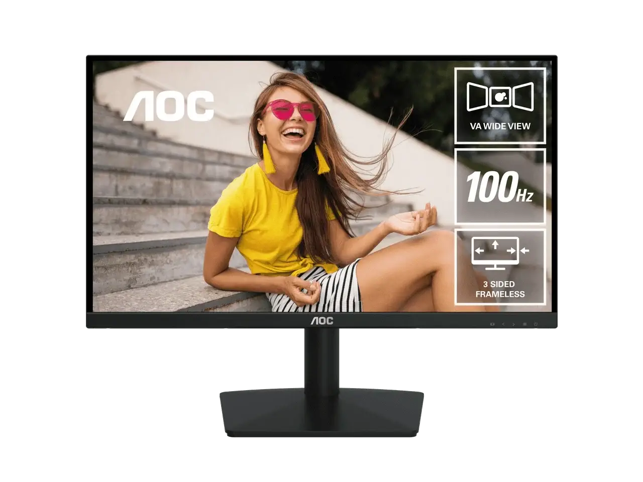 AOC 22B15HN 21.5 inch Full HD VA Home and Business Monitor 8ms 100Hz VGA HDMI