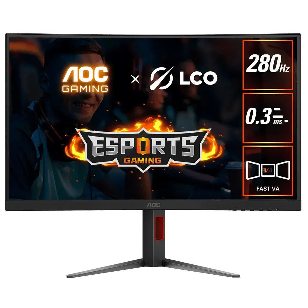 AOC C27G4Z 27" 280Hz Full HD 0.3ms Adaptive Sync Curved Gaming Monitor