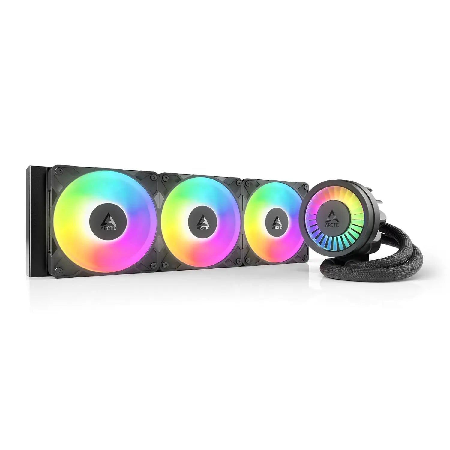 Arctic Liquid Freezer III Pro 360 A-RGB - AIO CPU Cooler 3 x 120 mm Water Cooling 38 Radiator PWM Pump VRM Fan AMD