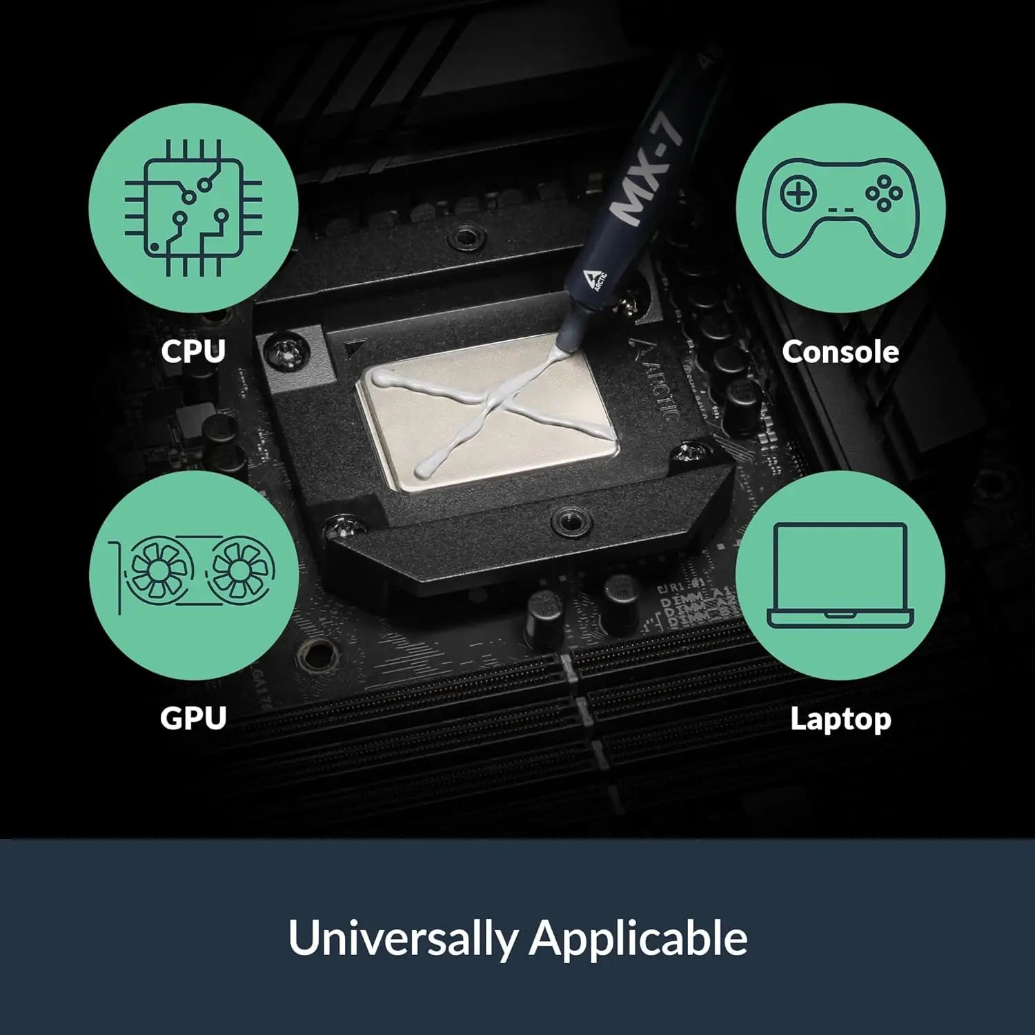 ARCTIC MX-7 (4 g incl. MX-Cleaner) - Ultimate Performance Thermal Paste for CPUs Consoles Graphics Cards Laptops Very