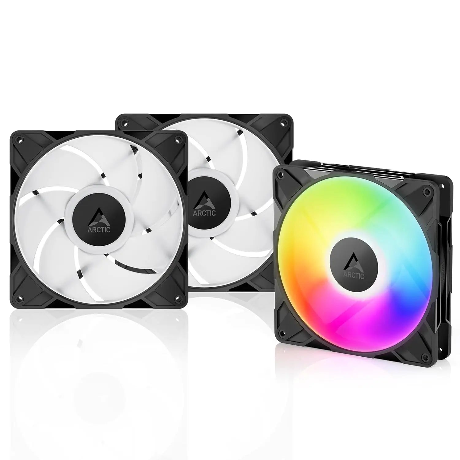 ARCTIC P14 Pro A-RGB - 3 Pack - Powerful Premium Fan 140 mm PWM with Y-Cable Splitte 400-2500 RPM <5% 5V Digital RGB