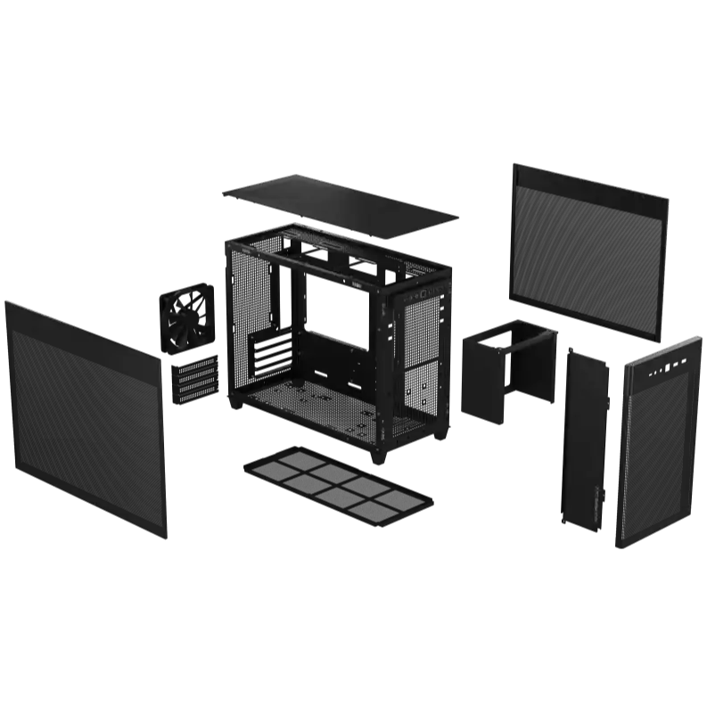 Asus Prime AP201 Mesh Mini Tower Micro Atx Case Black