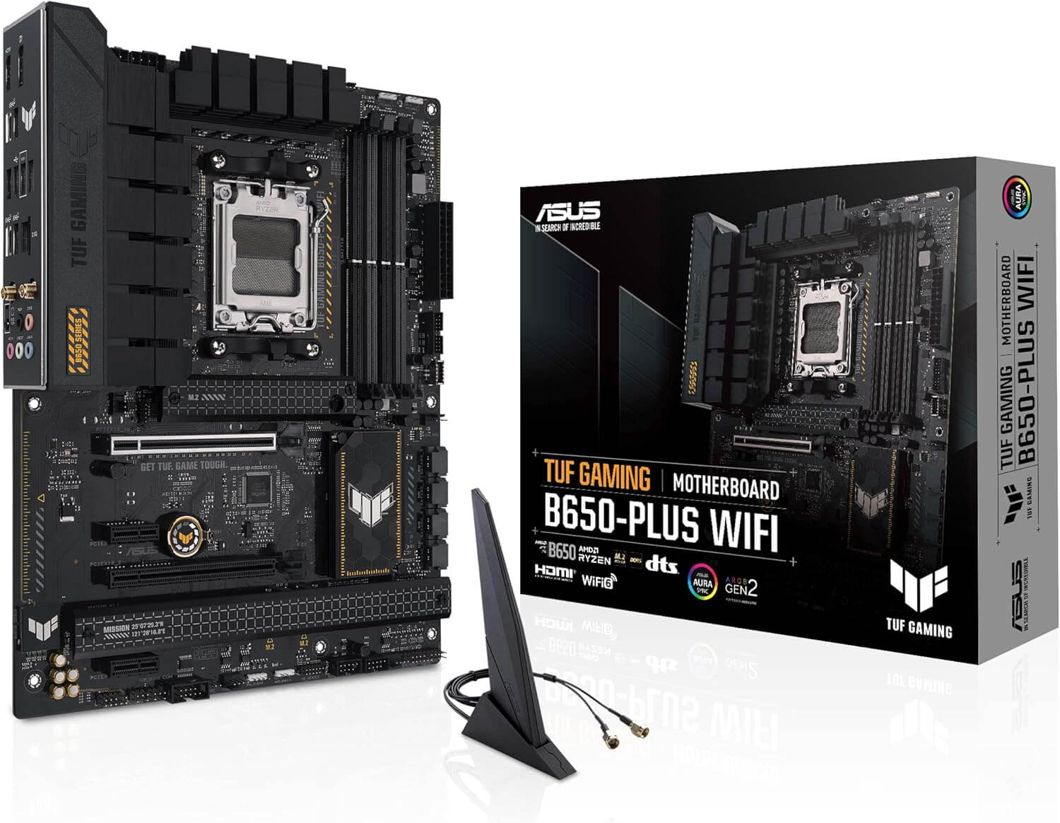 ASUS TUF Gaming B650-PLUS WiFi Motherboard Socket AMD AM5 (Ryzen 7000 ATX PCIe 5.0 DDR5 Memory 14 Power Stages USB 3.2