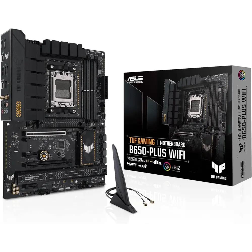 ASUS TUF Gaming B650-PLUS WiFi Motherboard Socket AMD AM5 (Ryzen 7000 ATX PCIe 5.0 DDR5 Memory 14 Stages USB 3.2 Gen