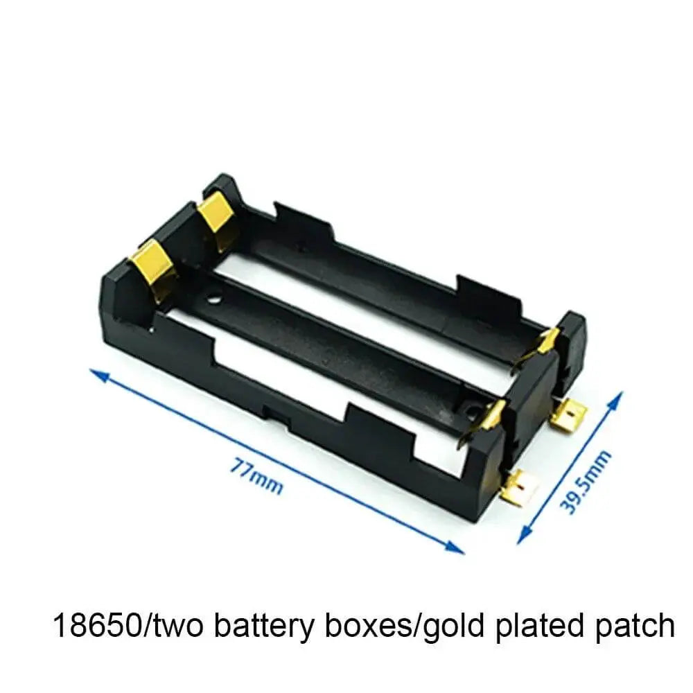 battery holder 18650 smd storage box container power bank with bronze pins rechargeable SMT DIY