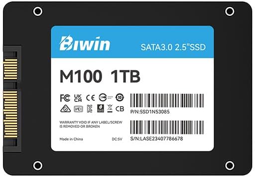 Biwin M100 1TB 2.5’’ 550MB/s 500MB/s SATA III 6 GB/s SSD