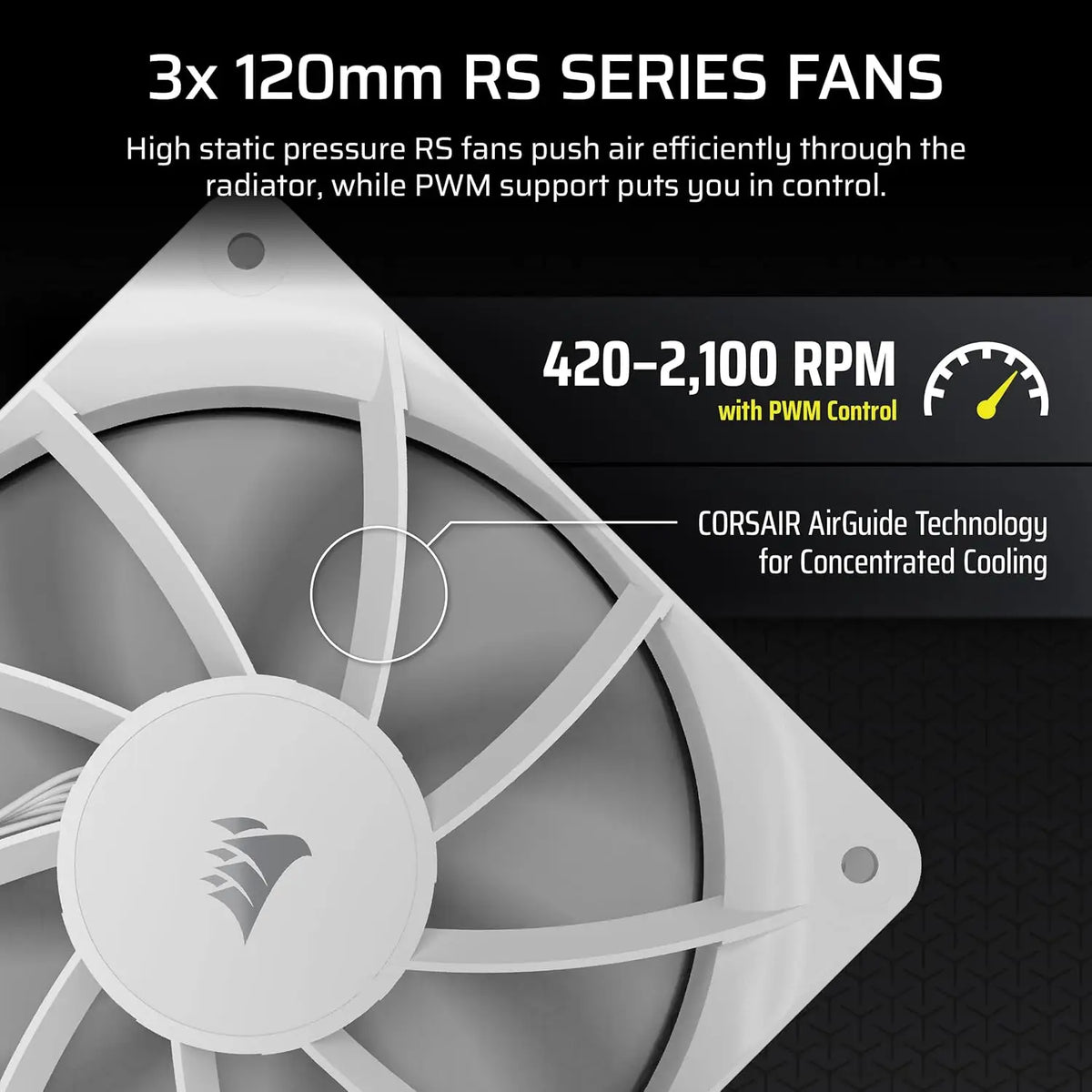 CORSAIR Nautilus 360 RS LCD Liquid CPU Cooler – 2.1’’ IPS Screen 360mm AIO Low-Noise Daisy-Chain Intel LGA 1851/1700