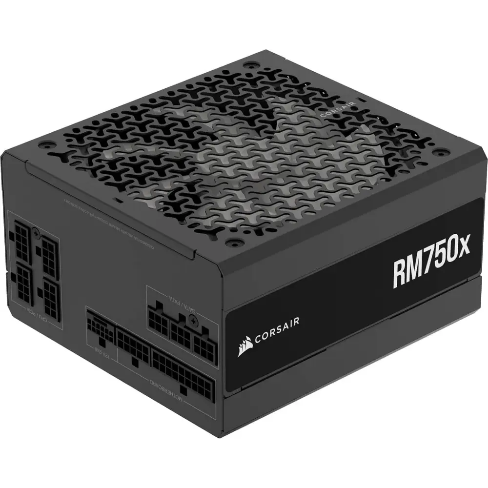 CORSAIR RM750x Fully Modular Low-Noise 80 Plus Gold ATX Supply – 3.1 Compliant PCIe 5.1 Support Native 12V-2x6