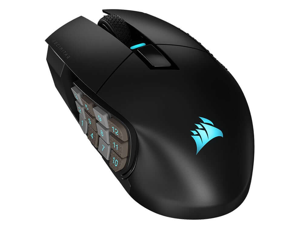 Corsair Scimitar Elite Wireless MMO Gaming Mouse - Black