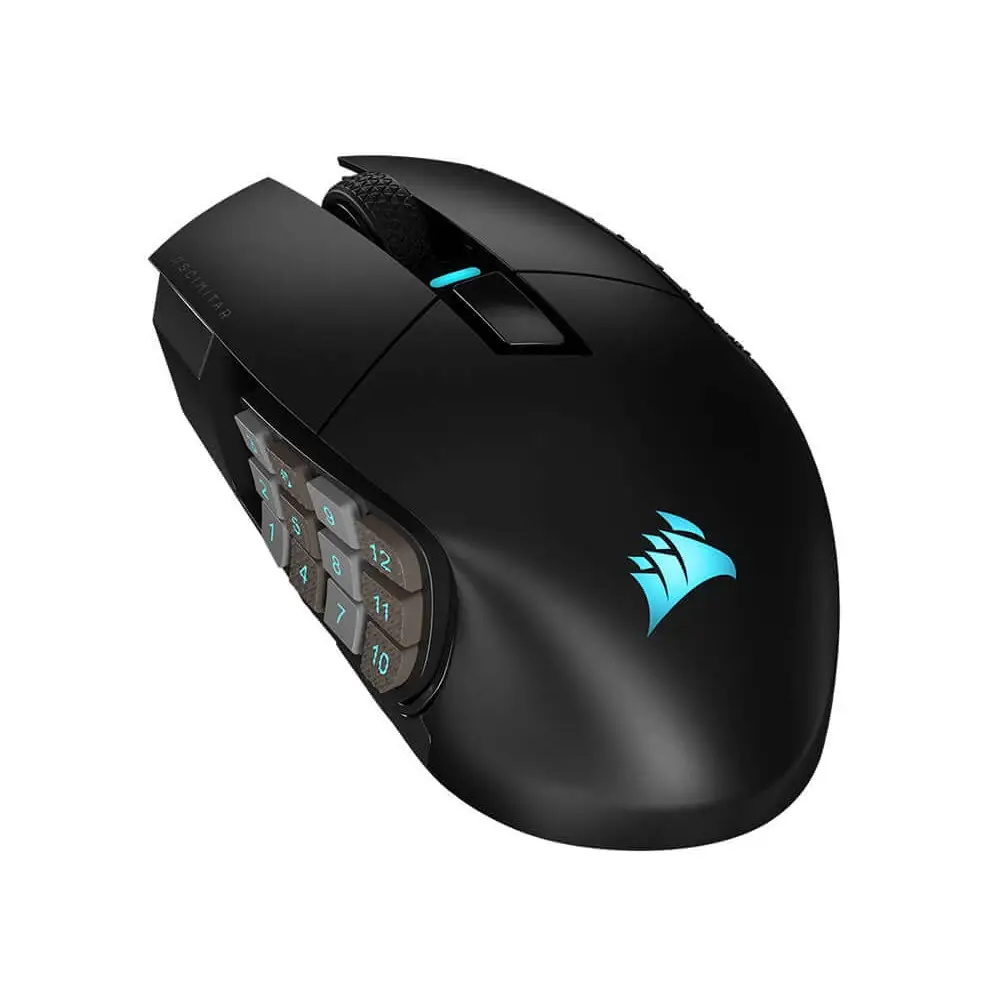 Corsair Scimitar Elite Wireless MMO Gaming Mouse - Black