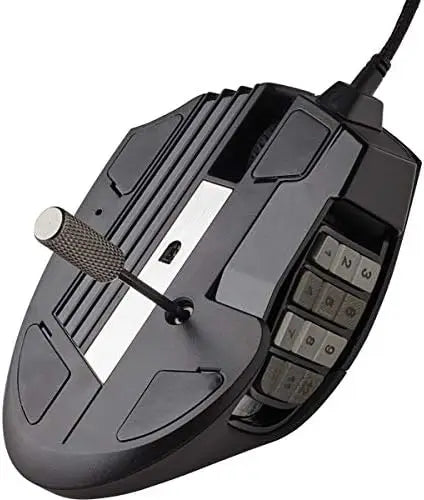 Corsair Scimitar RGB Elite Wired MOBA/MMO Gaming Mouse – 18,000 DPI 17 Programmable Buttons iCUE Compatible PC Mac PS5