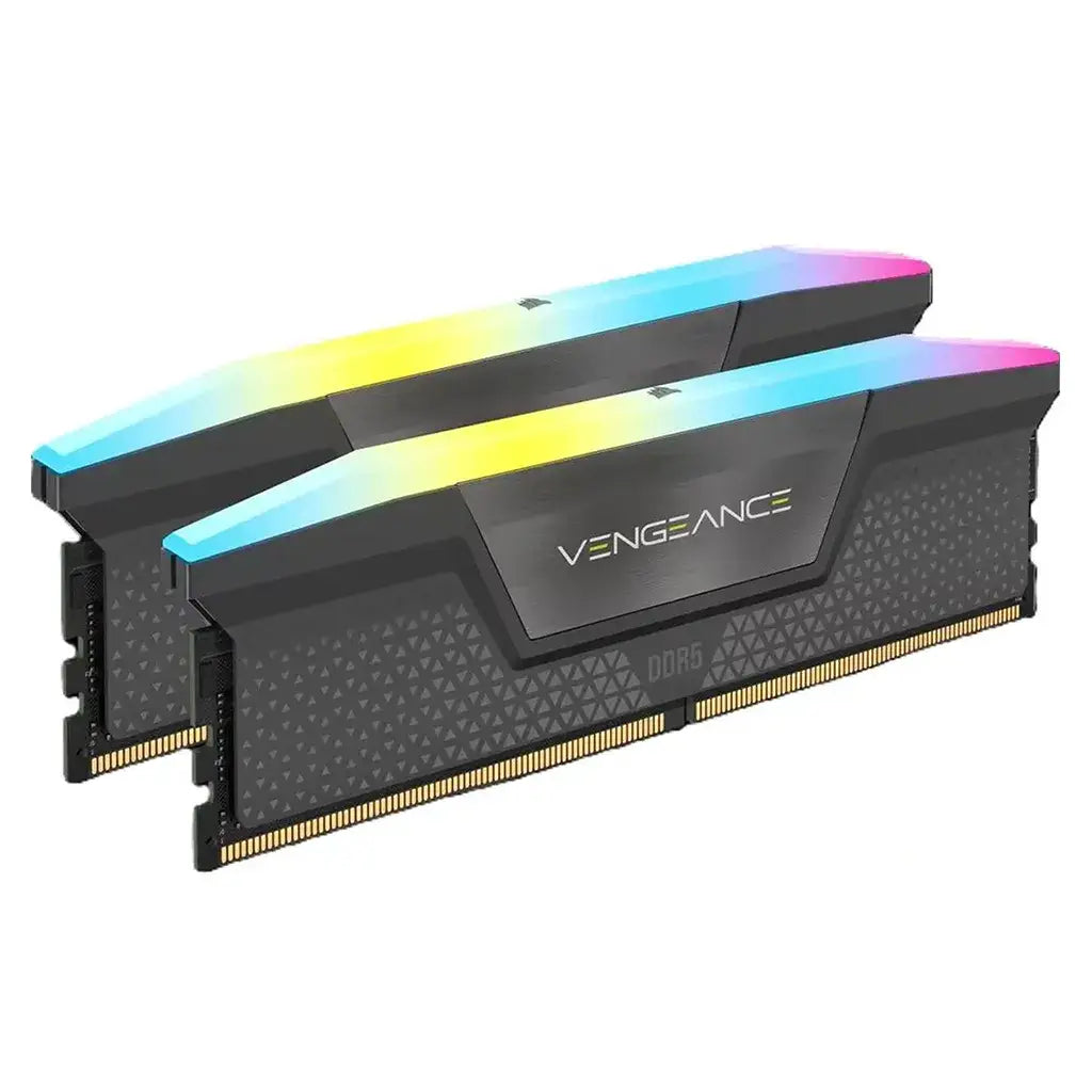 Corsair Vengeance RGB 64GB (2x 32GB) DDR5 6000MHz Intel XMP & AMD EXPO Desktop Memory