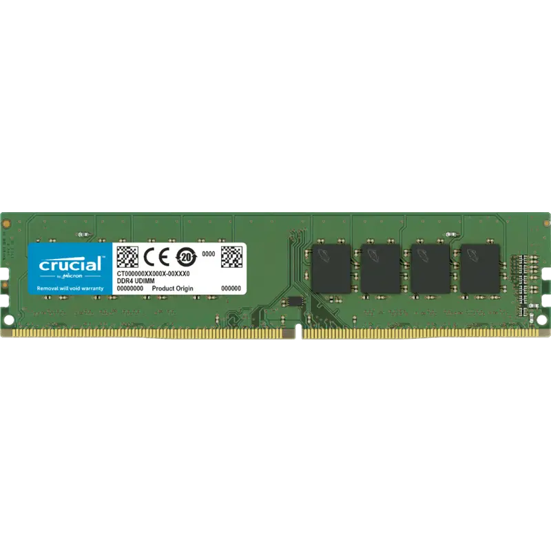 Crucial 8GB (1x8GB) DDR4 UDIMM 3200MHz CL22 1.2V Ranked Desktop PC Memory RAM