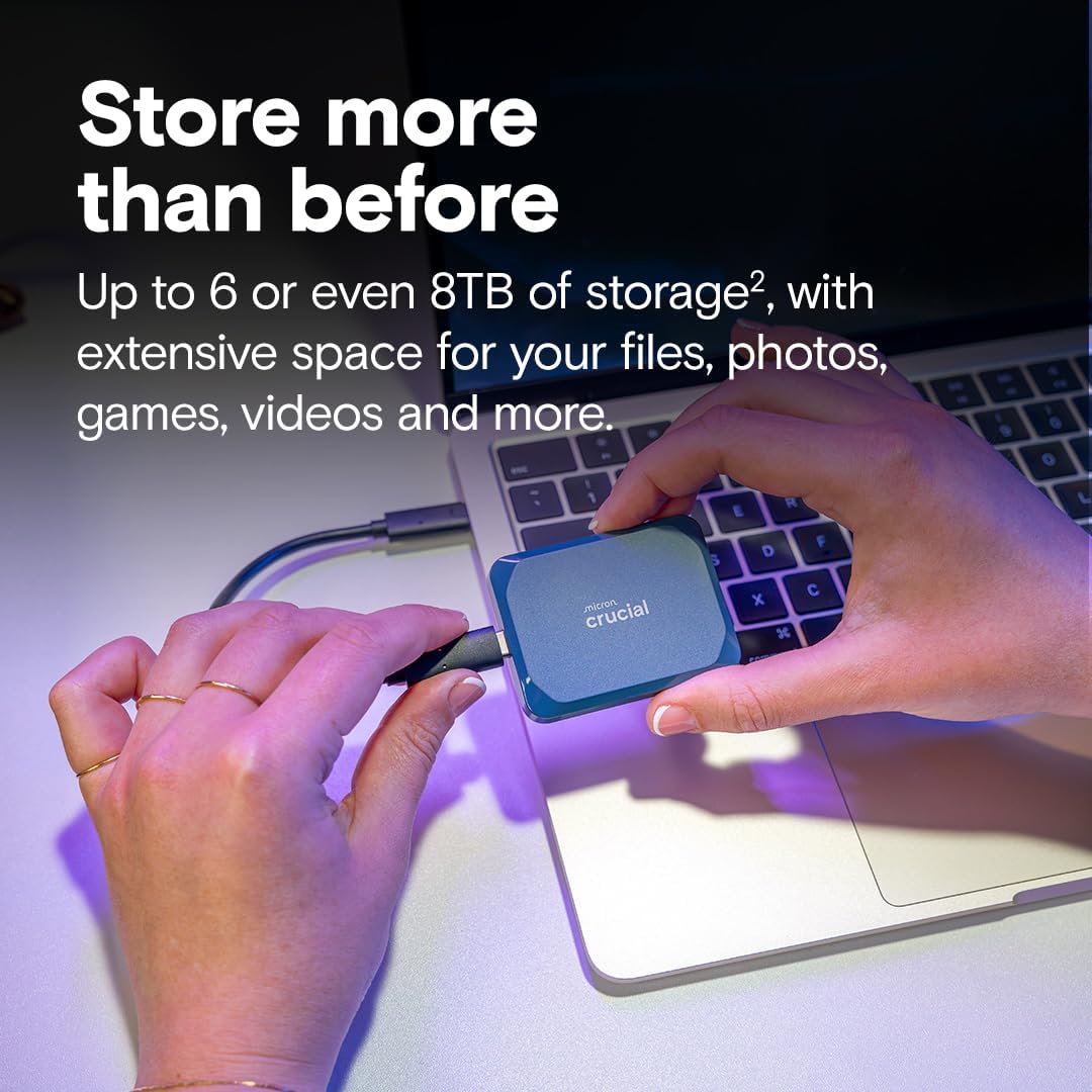 Crucial X10 8TB Portable External SSD