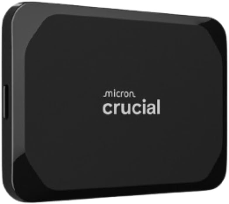 Crucial X9 4TB Portable SSD - up to 1050MB/s - PC and Mac with Mylio Photos+ Offer - USB 3.2 External Solid State Drive