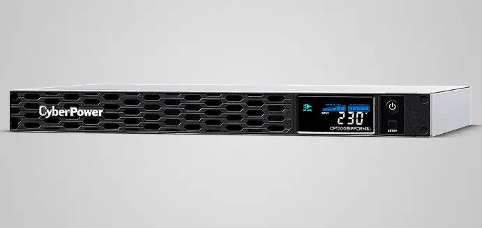 CyberPower PFC Sinewave Short-Depth Series 1000VA / 600W Rackmount UPS - 1U - (CP1000EIPFCRM1U) 6V/7Ah*4 6x IEC C13 2
