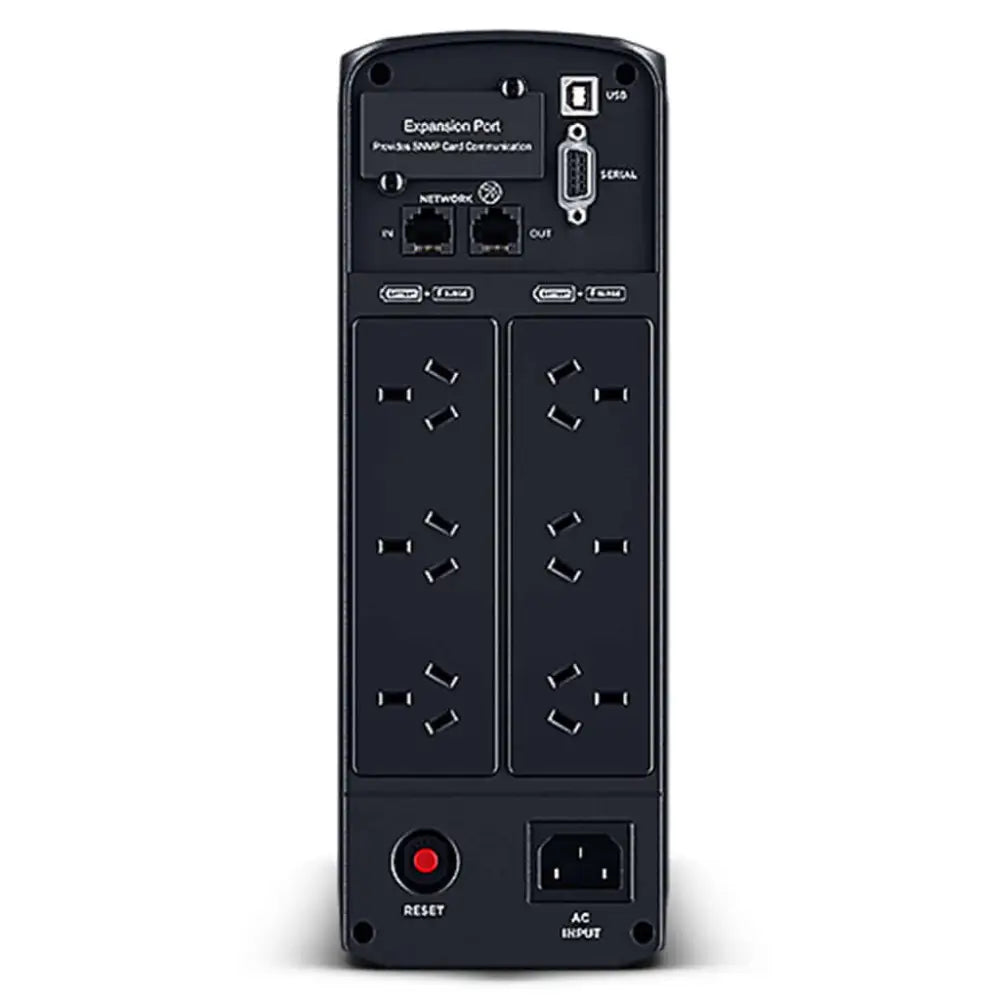 CyberPower Systems PFC Sinewave Series 1600VA / 1000W Tower UPS - 2* 12V/8.5AH - 6x AU & 1x USB-A + USB-C Charging