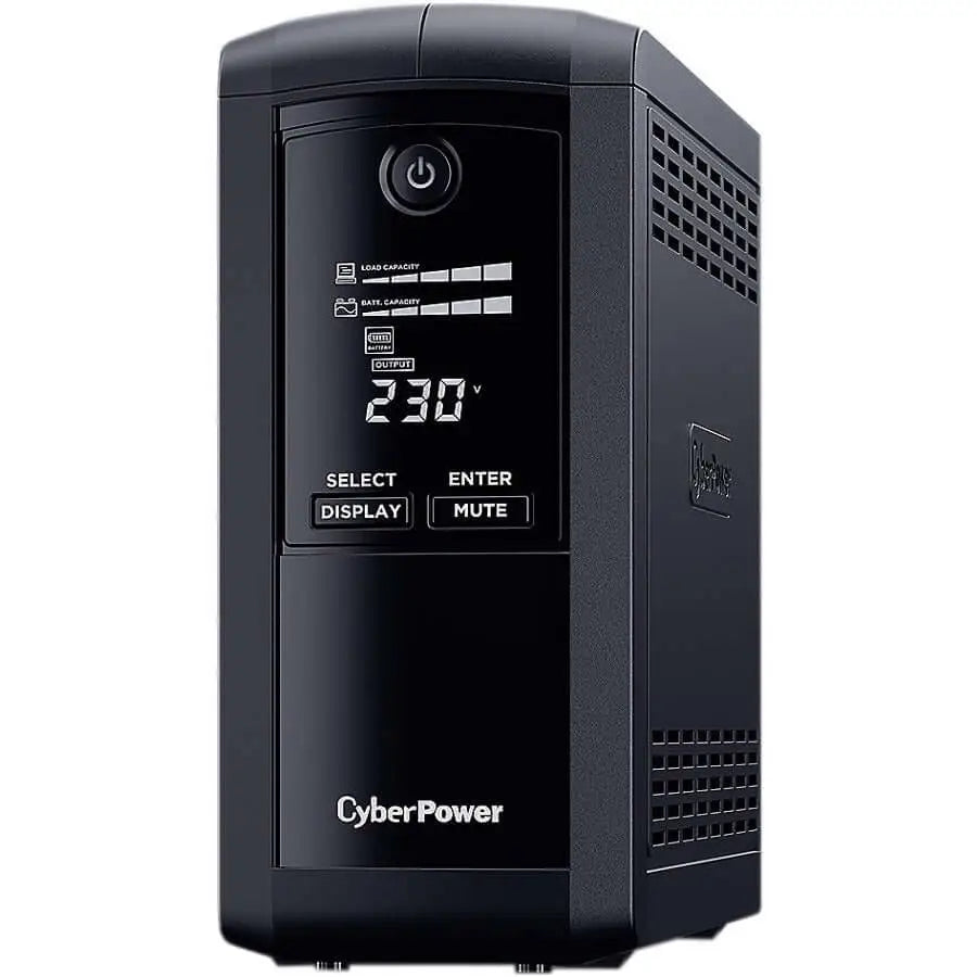 CyberPower Systems Value Pro-(VP1000ELCD)- 1000 / 550W Line Interactive UPS - 1* 12V/9AH - 2 Yrs Adv. Replacement WTY