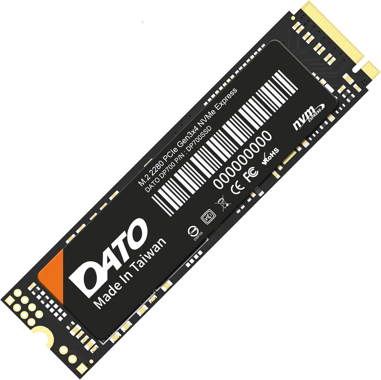 DATO 1TB SSD M.2 2280 PCIe Gen3x4 NVMe Internal Solid State Drive Up to 2500/1700 MB/s DP700 Series