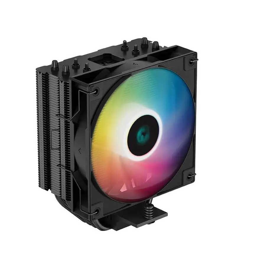 DeepCool AG400 Black ARGB Single Tower CPU Cooler TDP 220W,120mm Static Fan Direct-Touch Copper Heat Pipes Intel