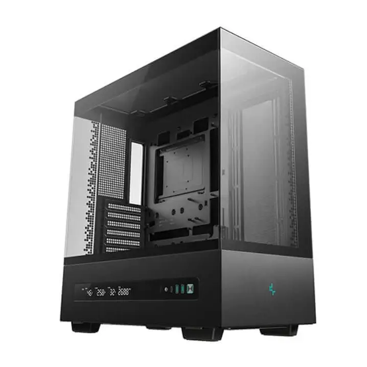 DeepCool CH690 DIGITAL Mid-Tower ATX Case Panoramic Design Support up to 420mm Radiator Supports Rear Connector