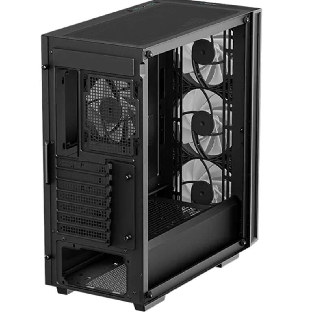 DeepCool MATREXX 55 MESH V4 C Full Tempered Glass Side Panel ATX Case. Front top USB3.0 (Type-C) Pre-Installed 3×140mm
