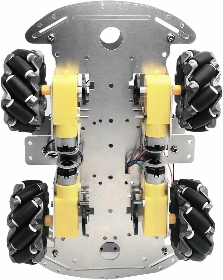 DIY Mecanum Wheel Robot Kit Parts 4WD Omnidirectional Wheels Smart Robot Car Chassis Kit Educational Toy Accessory(4Pcs