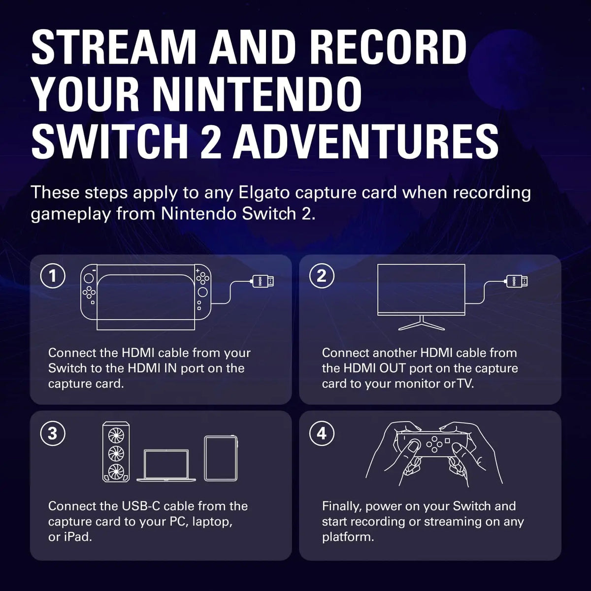 Elgato 4K S Capture Card for PS5 Xbox Series X/S Switch 2