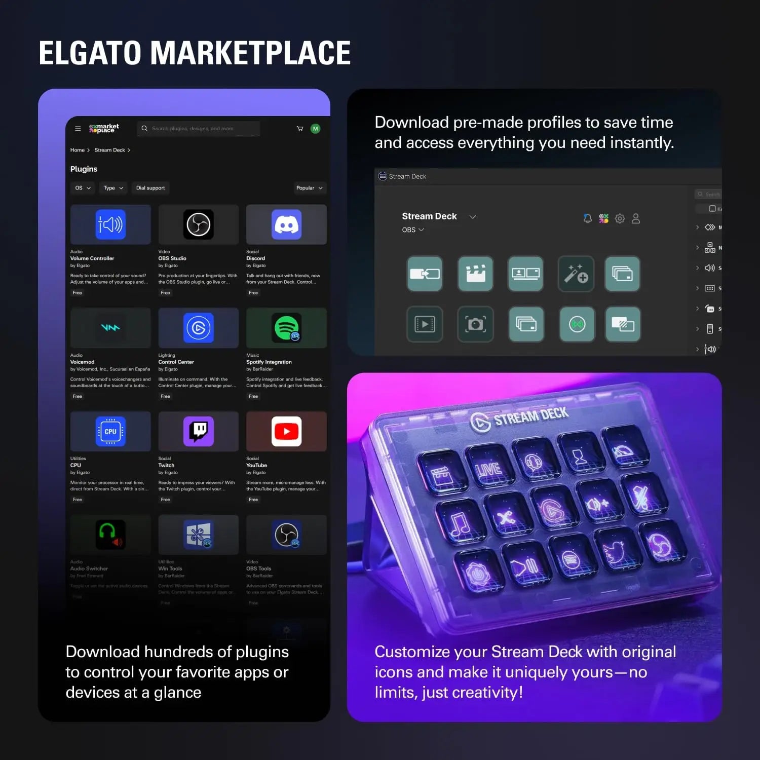 Elgato Stream Deck + Audio Mixer Production Console and Studio Controller for Content Creators Streaming Gaming