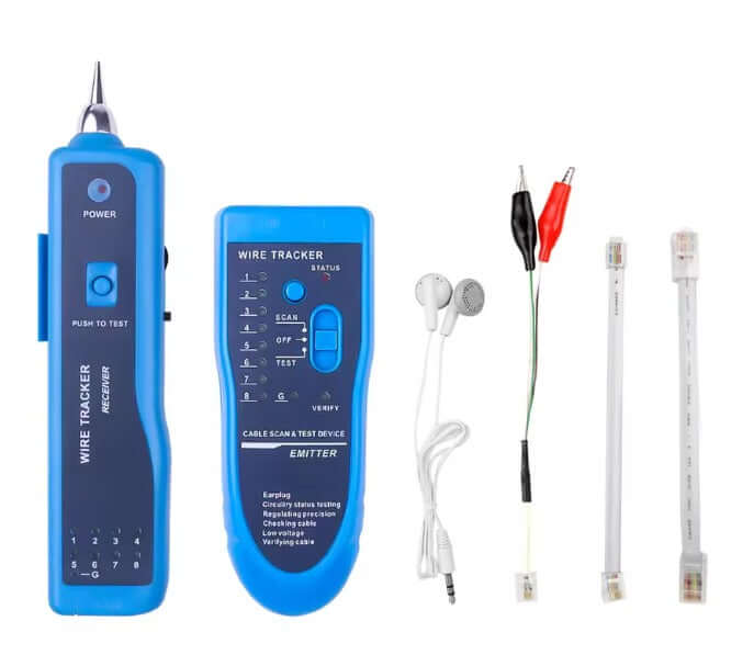 Ethernet LAN Network Cable Tester RJ11 RJ45 Cat5 Cat6 Telephone Wire Tracker Tracer Toner Detector Line Finder