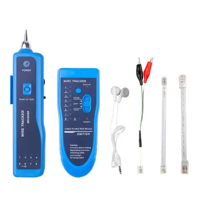 Ethernet LAN Network Cable Tester RJ11 RJ45 Cat5 Cat6 Telephone Wire Tracker Tracer Toner Detector Line Finder