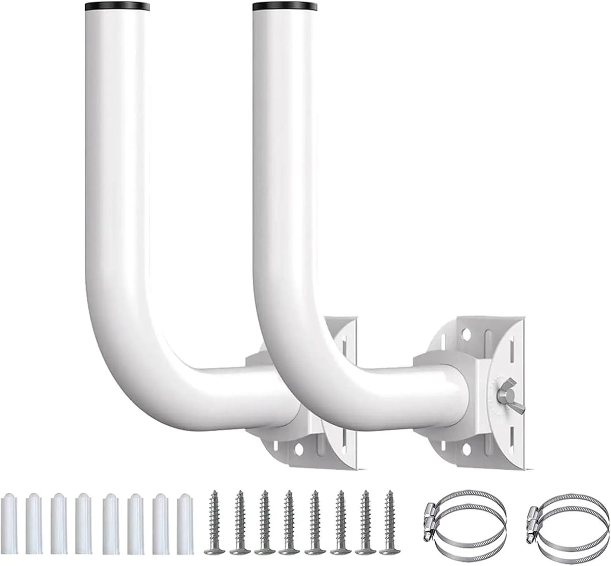 Focket Wireless Bridge Bracket Mount 150° Adjustable Universal Pole and Wall Mounted J for Outdoor Point to AP Access
