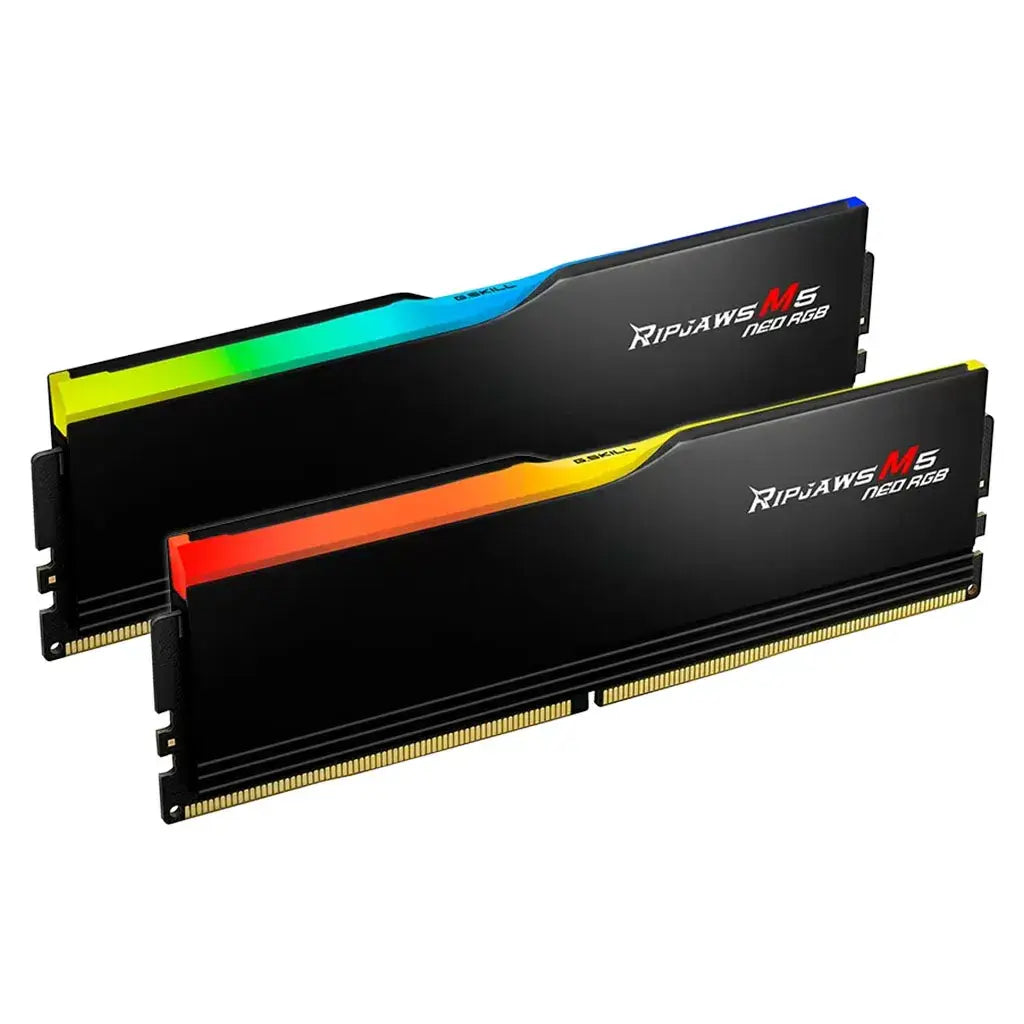 G.Skill Ripjaws M5 Neo RGB 64GB (2x 32GB) DDR5 6000MHz CL36 AMD Desktop Memory - Black