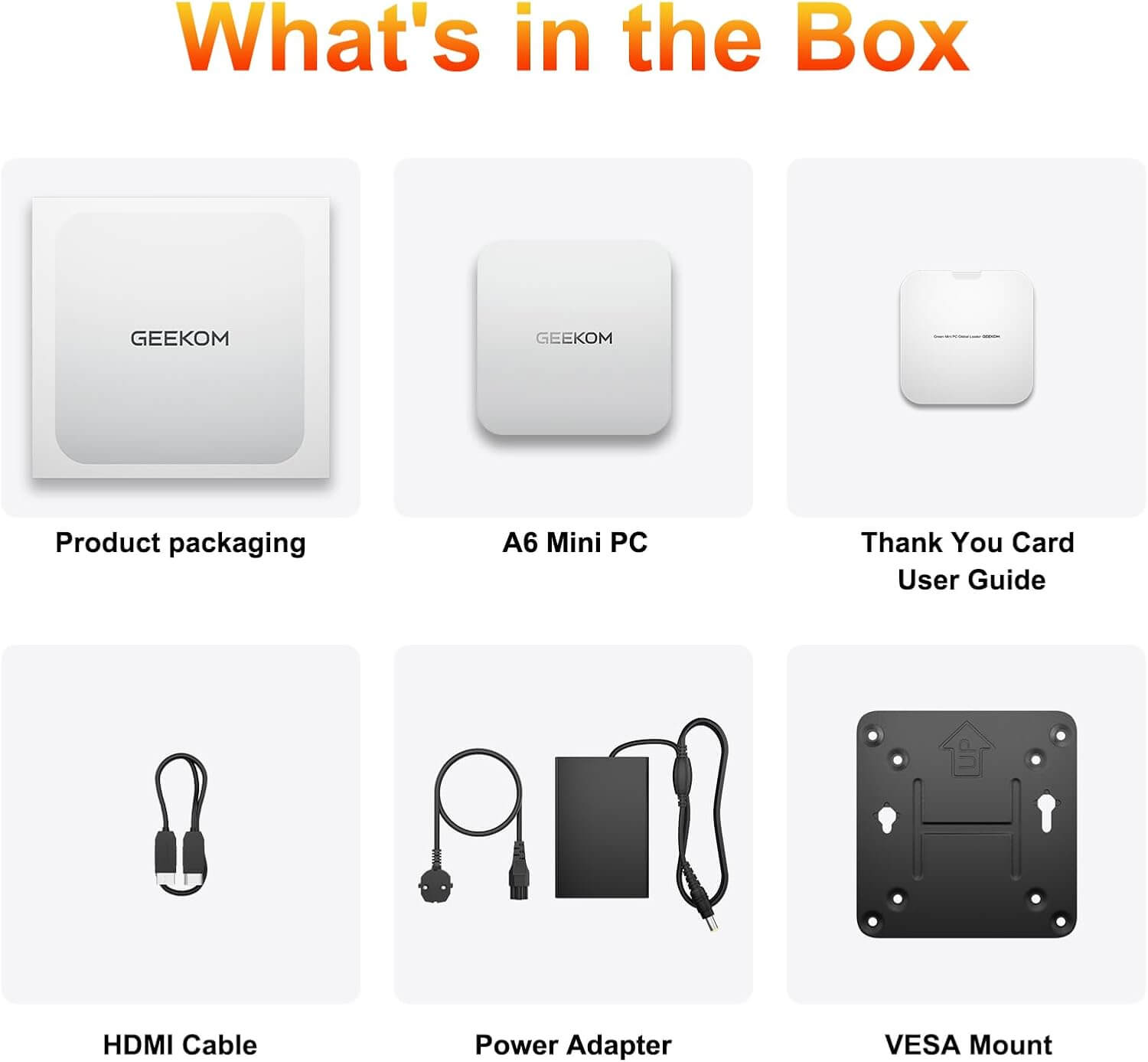 GEEKOM A6 Mini PC AMD Ryzen 7 6800H(8C/16T) 16GB DDR4&512GB M.2 2280 NVMe Gen4*4 SSD Windows 11 Pro Desktop Computer