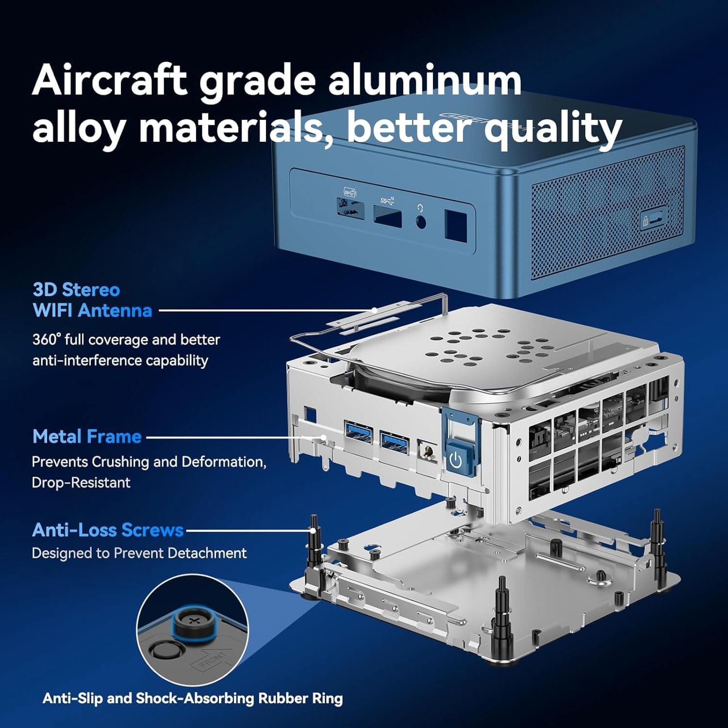GEEKOM IT13 Mini PC (2025 Edition) Intel NUC13 13th Gen Intel i9-13900HK NUC 13 Mini Computers(14C/20T) 32GB RAM&1TB