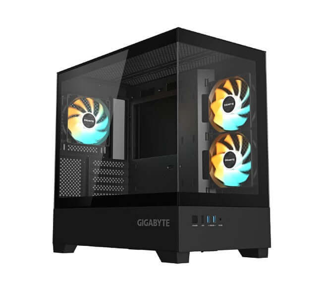 Gigabyte C201 PANORAMIC Mid Tower mini-ITX/m-ATX Black H431x W242x D430 mm 5 Slots USB 3.0 x2 H=502 W=313 D=525 mm